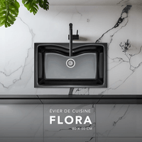 Évier de cuisine Flora Noir Évier de cuisine Flora Noir