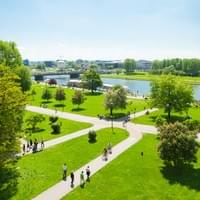 Floden Wisła sedd från Wawel