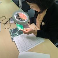 審査員による判定の様子4