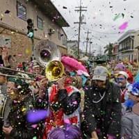 New Orleans brass band parade
