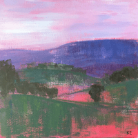 Bungo red, 2017, 45 x 45cm, $350 unframed Bungo red, 2017, 45 x 45cm, $350 unframed