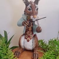 Hare on a G string SOLD Hare on a G string SOLD