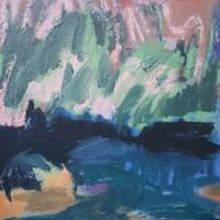 Huile sur bois,  24x22cm, 2021 Huile sur bois,  24x22cm, 2021
