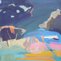 Huile sur bois 40x40cm, 2024