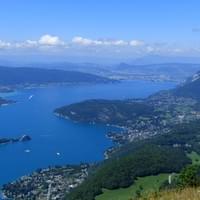 View of Annecy Lake, French Alps