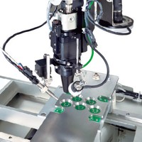 Soldering robot with laser head Soldering robot with laser head