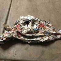 “Jabba the Hut” paper mache bean bag toss “Jabba the Hut” paper mache bean bag toss