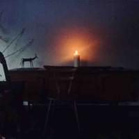 after sunset at cafe Millet after sunset at cafe Millet