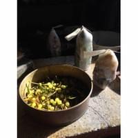 Rock crystal candle Rock crystal candle