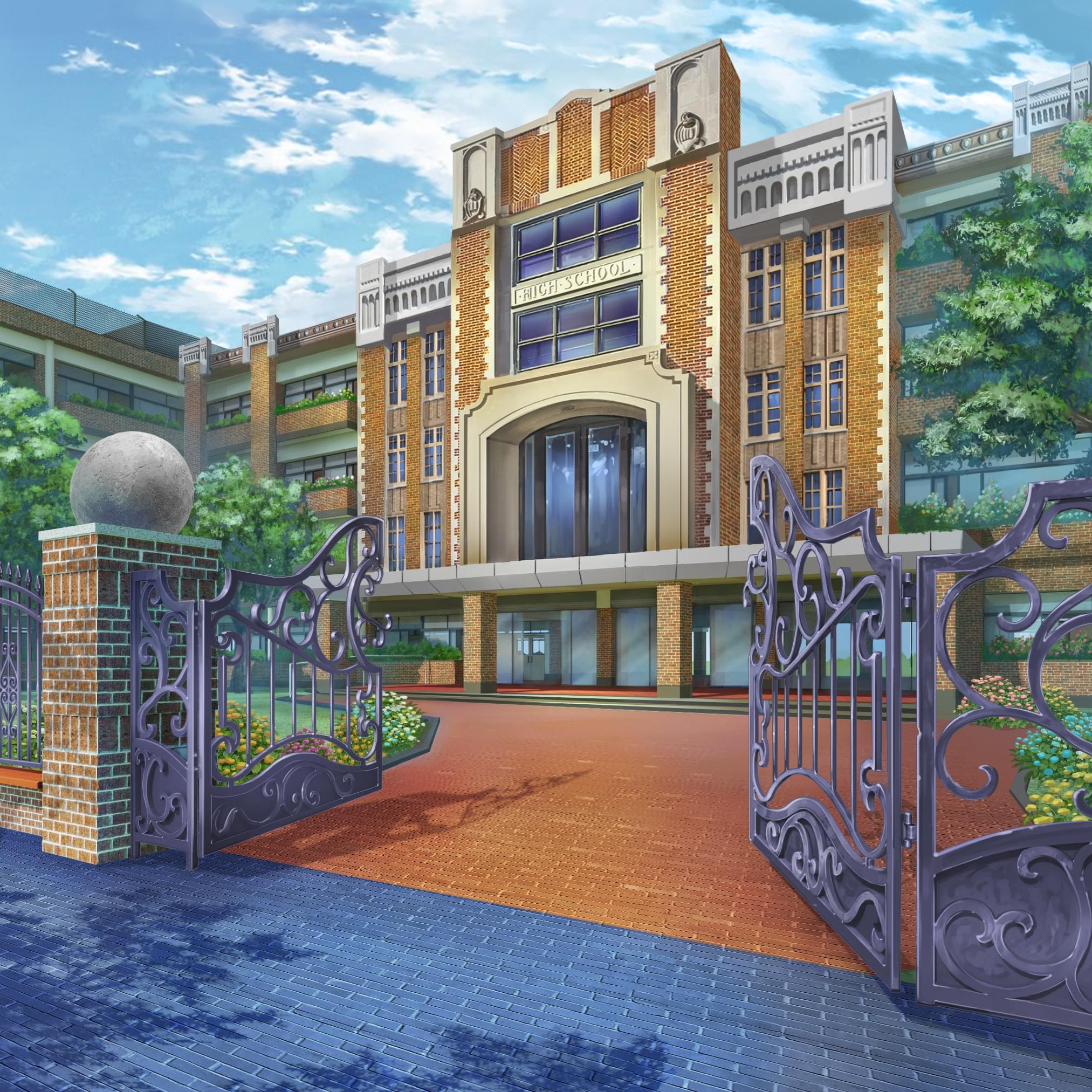 『At School Gate Day(昼間の校門にて)』by Azot 『At School Gate Day(昼間の校門にて)』by Azot