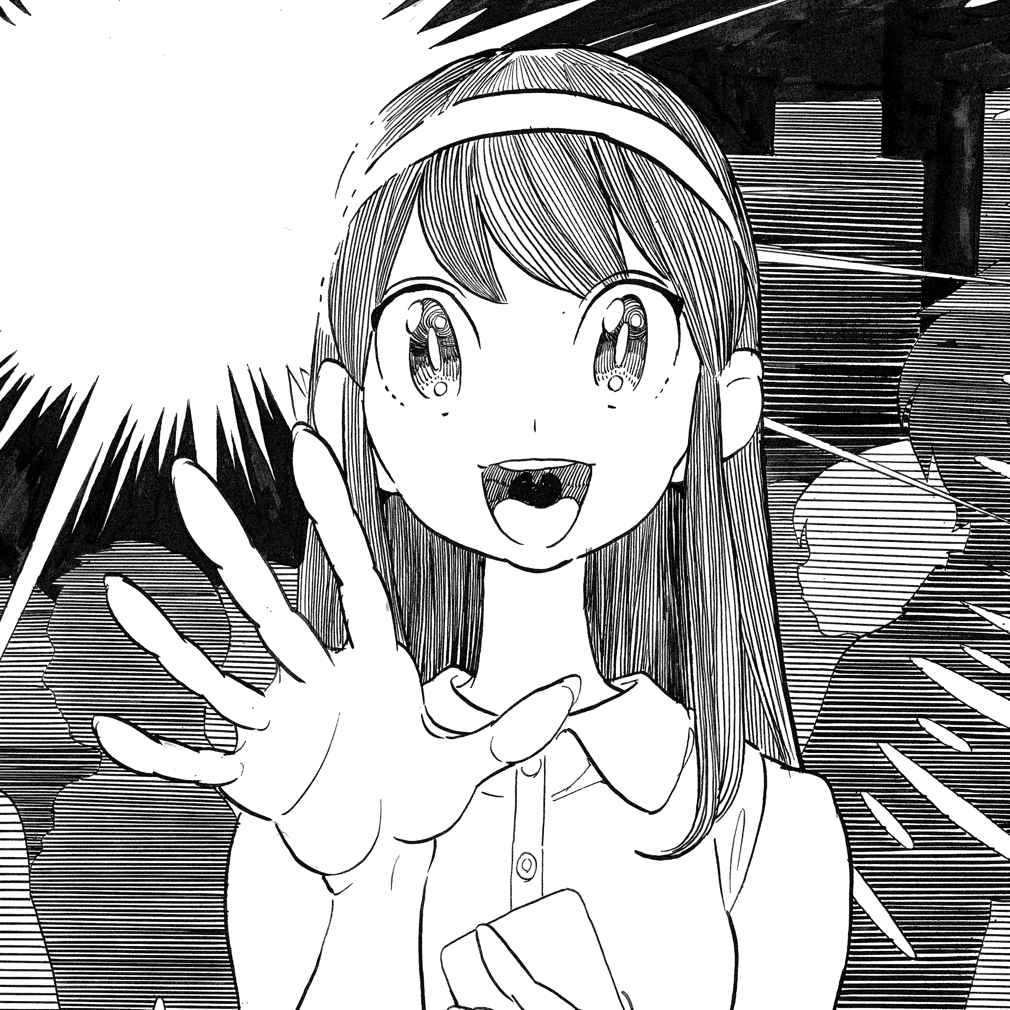 アナログイラスト『待ち合わせ』by ノビル 様 アナログイラスト『待ち合わせ』by ノビル 様