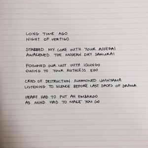 no bullet wound, 18 stabs