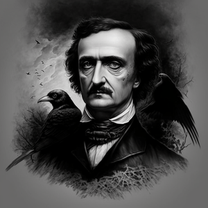 Trying a more traditional portrait of POE - one of my favorite writers