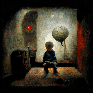 Being sick as a child there was always some dark room with a large balloon in it while I was fever dreaming... to this day it is still a recurring dream when I'm sick.