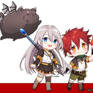 ミリアとアッシュと色丸 by ちてたん 様 ミリアとアッシュと色丸 by ちてたん 様