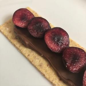Z Crackers Sea Salt & Olive Oil + Nutella + Cherries