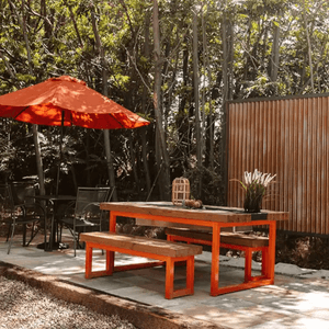 Private dining patio and entertainment area Private dining patio and entertainment area