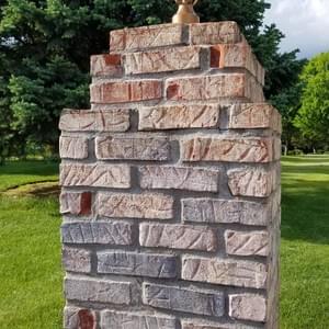 Fireplace driveway mount Fireplace driveway mount