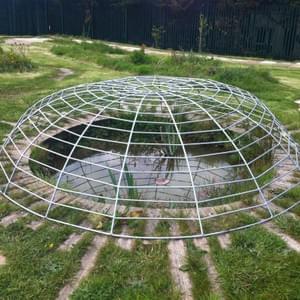 Spider web pond cover Spider web pond cover