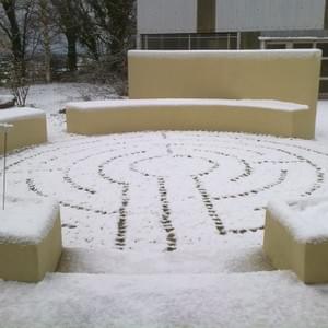 Private garden in winter Private garden in winter