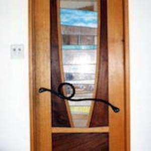 ドアDoor1 Wood Wrought Iron & Stained glass ドアDoor1 Wood Wrought Iron & Stained glass