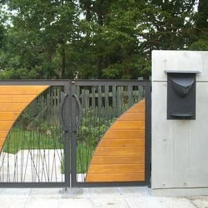 門扉 House Gate 3 Wrought Iron & Wood 門扉 House Gate 3 Wrought Iron & Wood