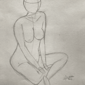 Esquisse Nue - Méditation Esquisse Nue - Méditation