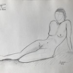 Esquisse Nue - Langoureuse Esquisse Nue - Langoureuse
