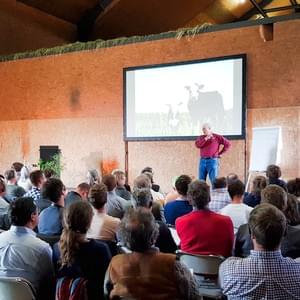 Lebhafter Vortrag von Joel Salatin