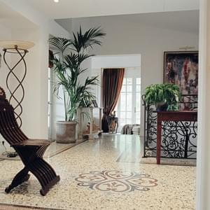 Terrazzo con Decoro in Mosaico