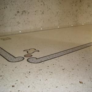 Terrazzo Bianco Verona e Madreperla