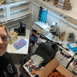 Simplifying a craft room for a busy Momma