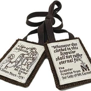 Sturdy Traditional Brown Scapular Sturdy Traditional Brown Scapular
