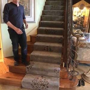 Custom Stairway Runners Installed Custom Stairway Runners Installed