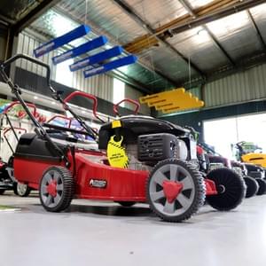 petrol mower on showroom petrol mower on showroom