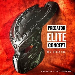 Custom - Predator Elite Helmet and Stand Custom - Predator Elite Helmet and Stand