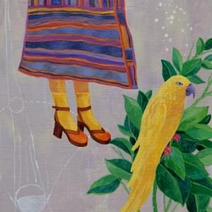 Dream 9. Acrylic on paper. 5x 7" in Dream 9. Acrylic on paper. 5x 7" in