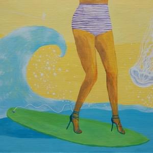 Dream 10. Acrylic on paper 8x10″ in Dream 10. Acrylic on paper 8x10″ in