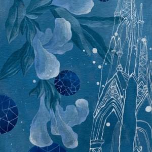 Dream 280. Sapphire. Acrylic on paper 7x 5" inches Dream 280. Sapphire. Acrylic on paper 7x 5" inches