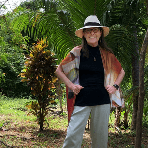 Wearing my scarf in Nicaragua