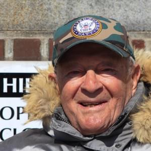 "-Did I ever tell you that I was in World War II ? One day I was walking. And I was land based. And I was in the navy you know. And I was surrounded by 40 Japs. And I pulled out my trusted knife, and I cut up pass a wall of human flesh. I know you’re gonna say:  » what happened to you ?  »  -What happened to you ?  -They killed me. 40 Japs. "