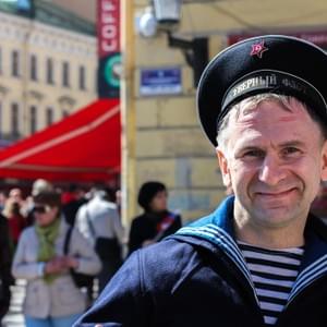 « We are singing the song of victory each year with other countries by Skype, today it was especially with Berlin. It’s not only a song, it’s really more. My grand father participates in the NAVY, he came to the army by trolley because it was very close from « the point of action ». His friends participate in the Normandie-Niemens and it was really hard cause he was closed from there, but because of the occupation he couldn’t do anything they was 5, at the end of the war only 2, my grandmother gets killed and so on. »