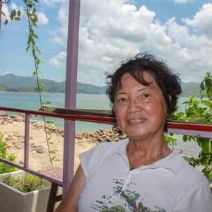 "The most important thing is my husband was missing, of course. My husband died 5 years a go. He went to heaven. So it is the most important thing, my life has changed. I moved up here to work because I used to live in Kowloon and didn’t need to work, I was a comfortable housewife but I need to work now. When that happened, we were struggling, I was afraid that I couldn’t earn my living, I was afraid that my children didn’t behave well. You know nowadays kids will leave you anytime. I’m 70 and to keep going on, I went to swim. I went swimming in every morning. Even in winter morning. The water was cold - 4℃. Every morning 6:15am, I went to Great Clear Water in Sai Kung to swim. After swimming, around 10am, I had Yum Cha (HK traditional food) to sit down and had some food. That was how I spent a day. Around 1 year later, my nephew and uncle opened this restaurant. They asked me if I wanted to go up here to work. I said “ok. Whatever. Just spending my days here will be fine.” They were afraid that I would think in a bad way and go crazy. How to say…we should live happily more in this world, thing happen, that’s life. Living here, I feel the time goes faster. You guys come here and I chat and laugh with you. It’s like we are friends. "