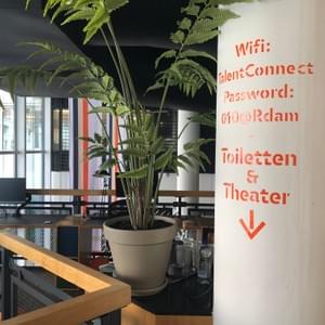 Talent Connect Café: signage / way finding.