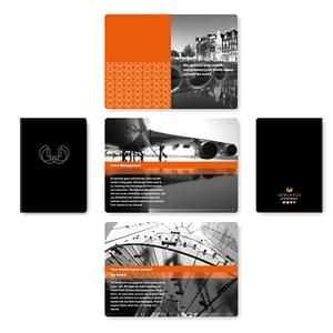 Lowlands corporate brochure, the size of a passport.