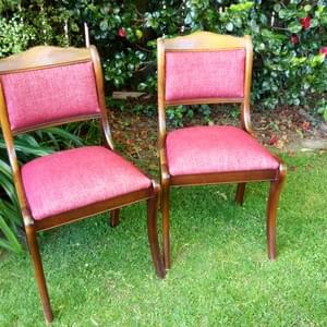 6 dining chairs - Warwick Garnet