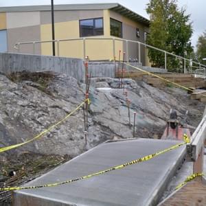 Concrete Stairs and Landing Concrete Stairs and Landing
