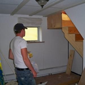 Stair reframe and bedroom update - Before Stair reframe and bedroom update - Before