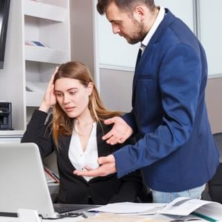 Image of Stressed office workers Image of Stressed office workers