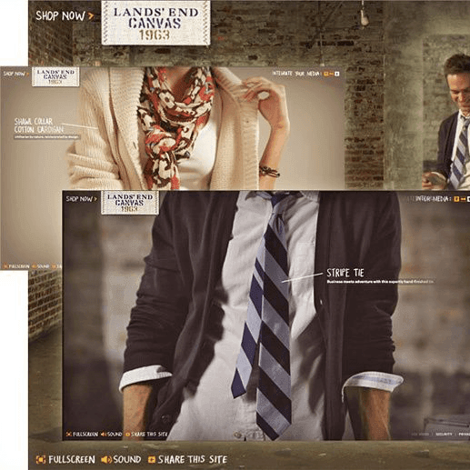 Land's End Customizable Look Book Microsite with Video & Social APIs Land's End Customizable Look Book Microsite with Video & Social APIs